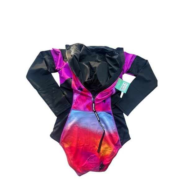 Sea-Doo Women's Small One Piece Rash Guard Swimsuit UV Protection Surfing  NWT - Picture 3 of 9